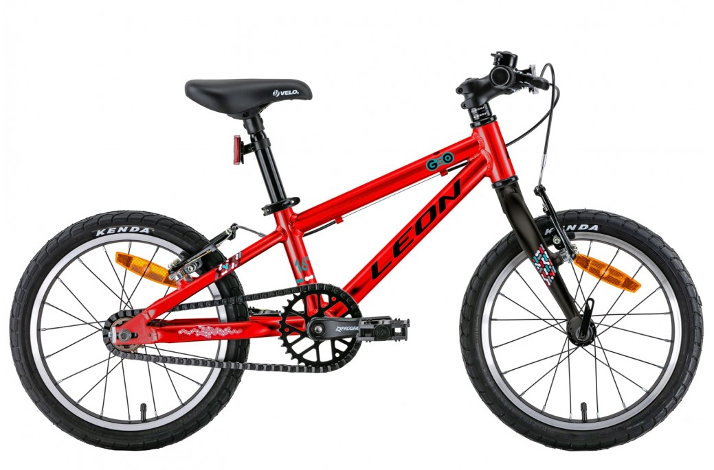Фотография Велосипед Leon GO 16" рама 8" (2022) Черно-красный