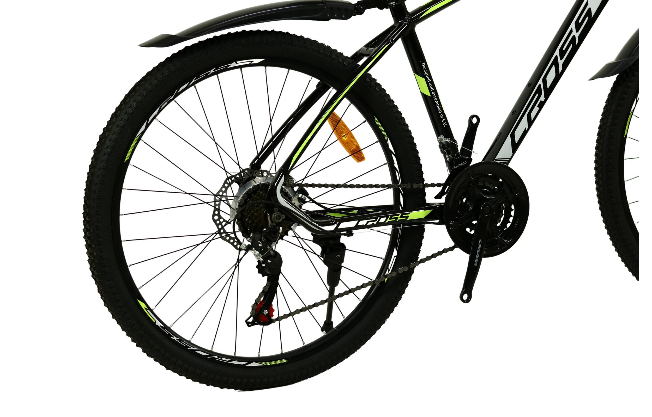 Фотография Велосипед CROSS Tracker 26" размер М рама 17 2022 Черный-Желтый 3