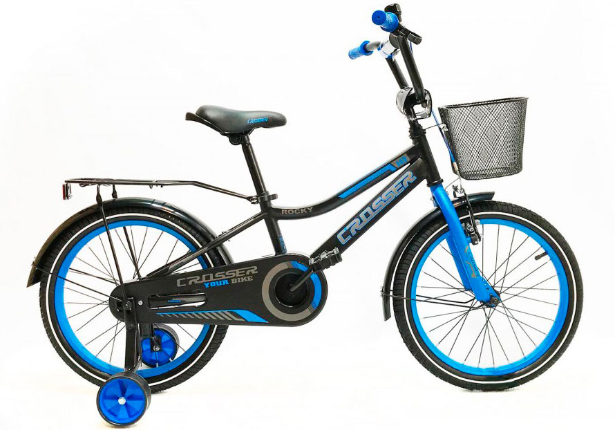 Фотографія Велосипед Crosser Rocky 20" 2021 Чорно-синій