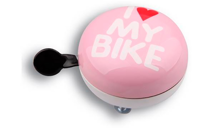 Фотография Звонок Динг-Донг Green Cycle GBL-458 I love my bike Розовый