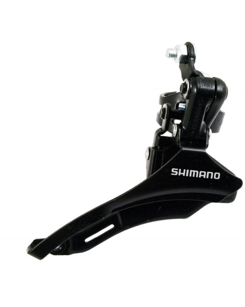 Фотография Передний переключатель Shimano FD-TZ30 нижняя тяга, 28.6мм. Черный