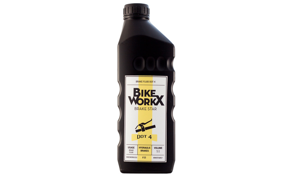 Фотографія Тормозна рідина BikeWorkX Brake Star DOT 4 1л.