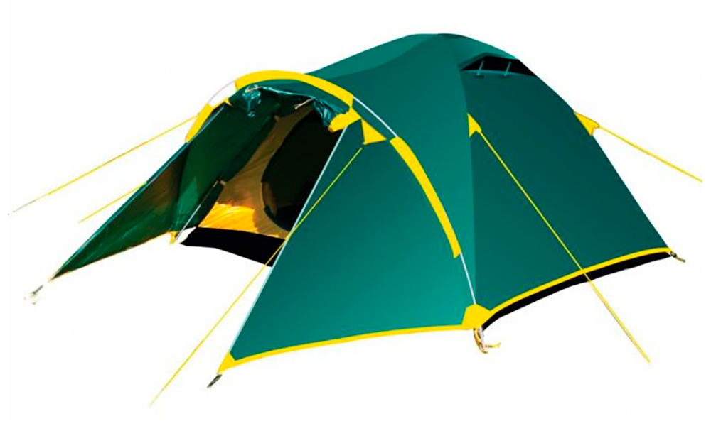 Фотография Палатка Tramp Lair 4 зелено-желтый