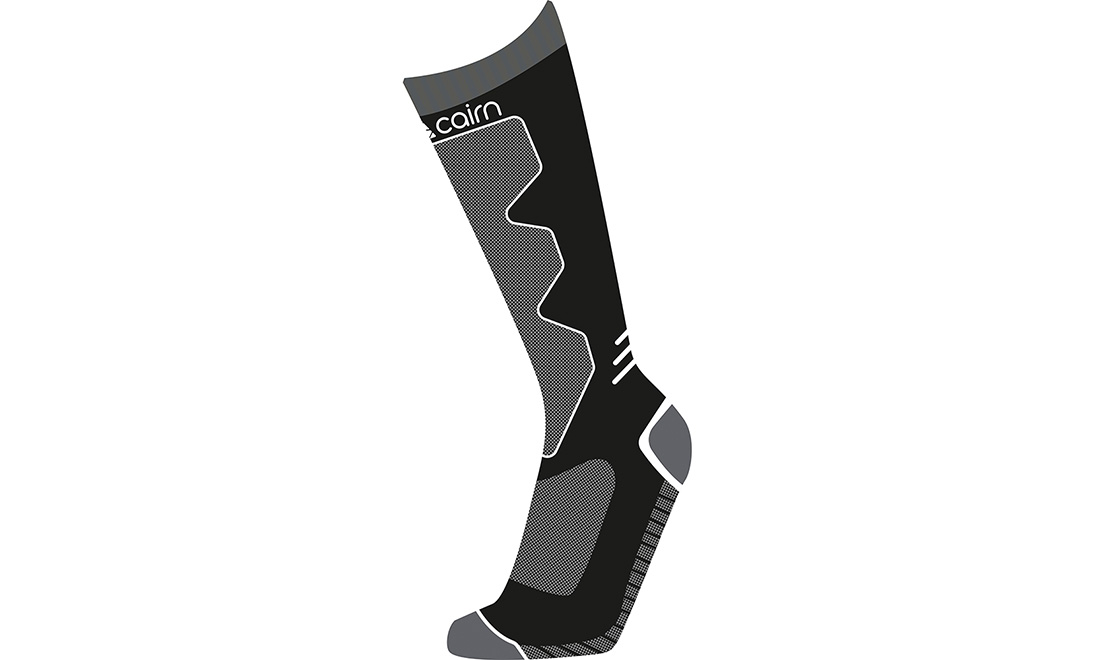 Фотографія Шкарпетки гірськолижні Cairn SPIRIT TECH, розмір 39-42 чорно-білий