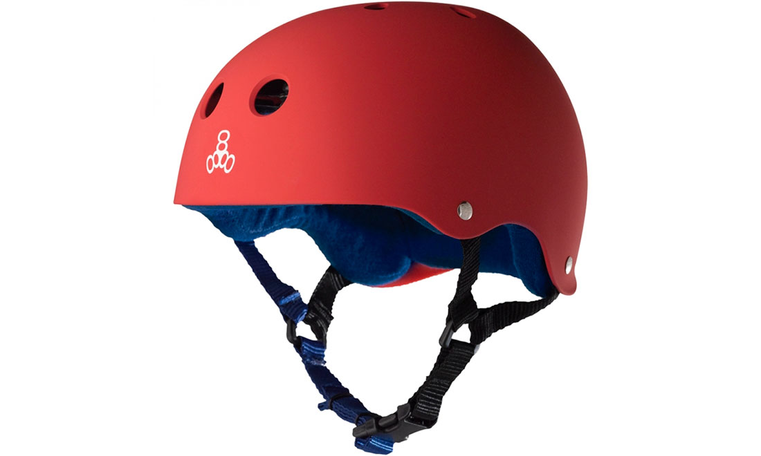Фотография Шлем Triple8 Sweatsaver, размер XL (58-61 см) Красно-синий