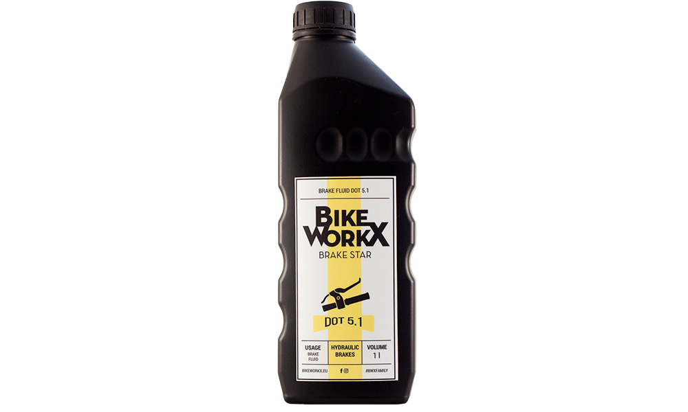 Фотографія Гальмівна рідина BikeWorkX Brake Star DOT 5.1 1л.