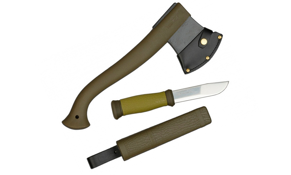 Фотография Набор Morakniv Outdoor Kit Нож Outdoor 2000+Топор Camping axe зеленый