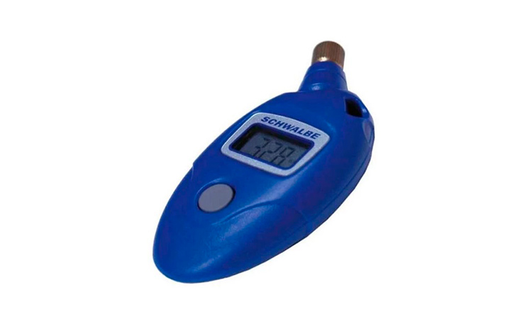 Фотографія Манометр електронний Schwalbe Airmax Pro Pressure Gauge до 11 bar AV+Presta, синій 