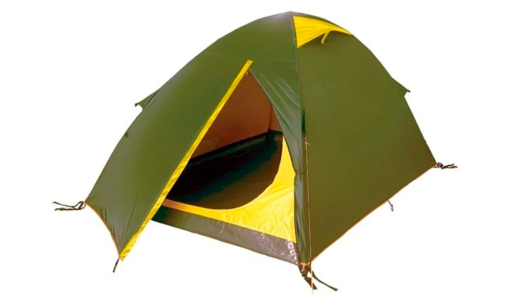 Фотография Палатка Tramp Scout 3 зелено-желтый