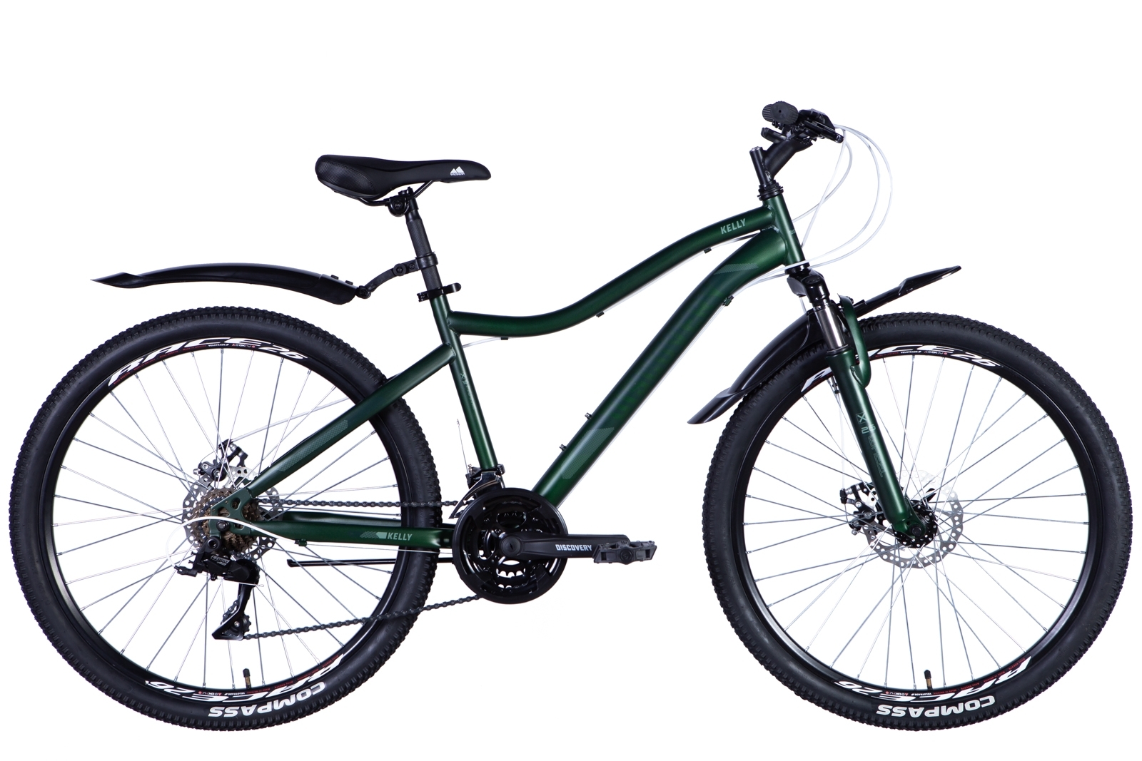 Фотография Велосипед Discovery KELLY 26" размер S рама 16 2024 Зеленый
