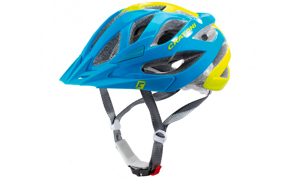 Фотография Шлем для велосипедиста Cratoni Miuro размер L/XL (58-62 см) Голубо-желтый