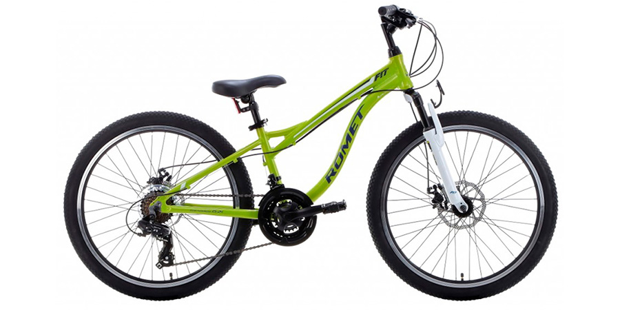 Фотография Велосипед ROMET Rambler Fit 24" (2021) 2021 Зелено-синий