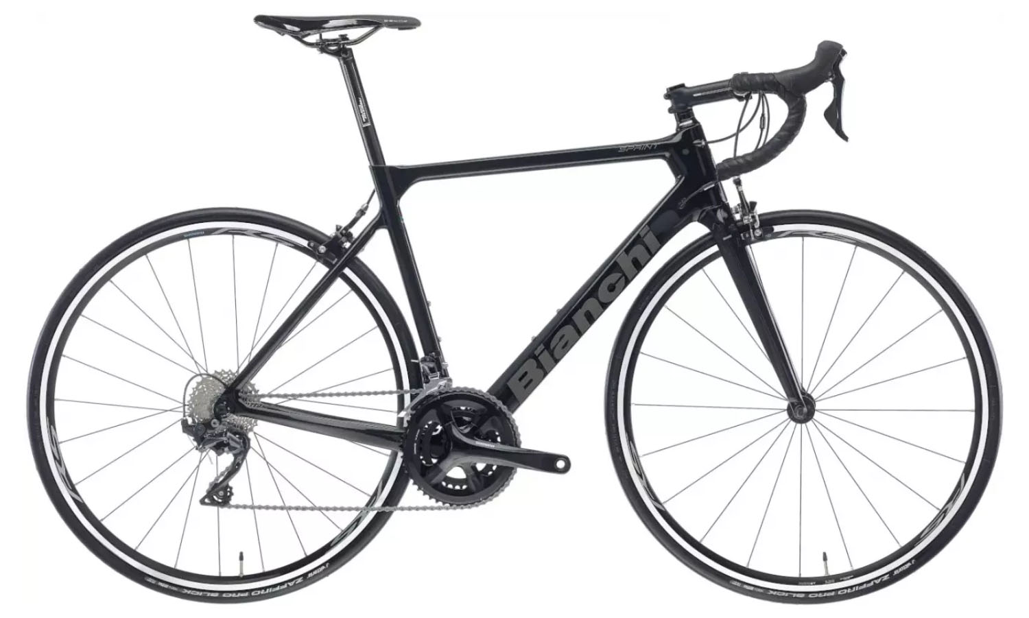 Фотографія Велосипед BIANCHI Road Sprint Ultegra 11s CP Black/Graphite Розмір рами 61