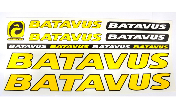 Фотографія Наклейки Batavus на раму велосипеда жовтий
