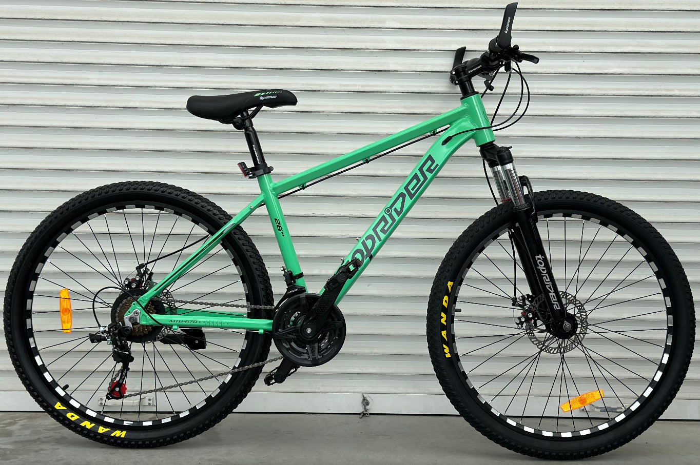 Фотография Велосипед Toprider Torx 670 26" размер М рама 17 2023 Зеленый