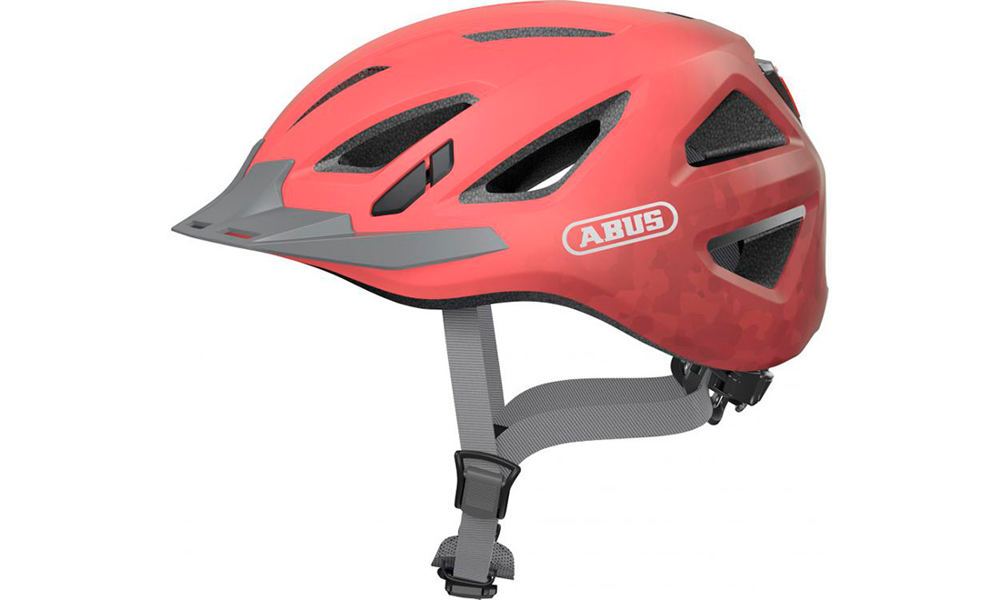 Фотографія Велошлем ABUS URBAN-I 3.0 розмір S (51-55 см), Сіро-червоний