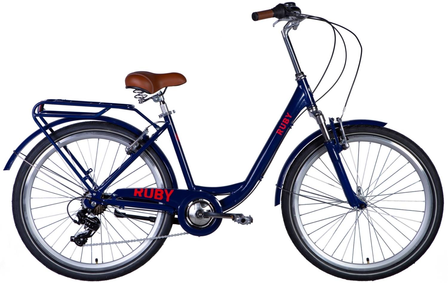Фотографія Велосипед Dorozhnik RUBY AM Vbr 26" розмір М рама 17 2024 Темно-синій