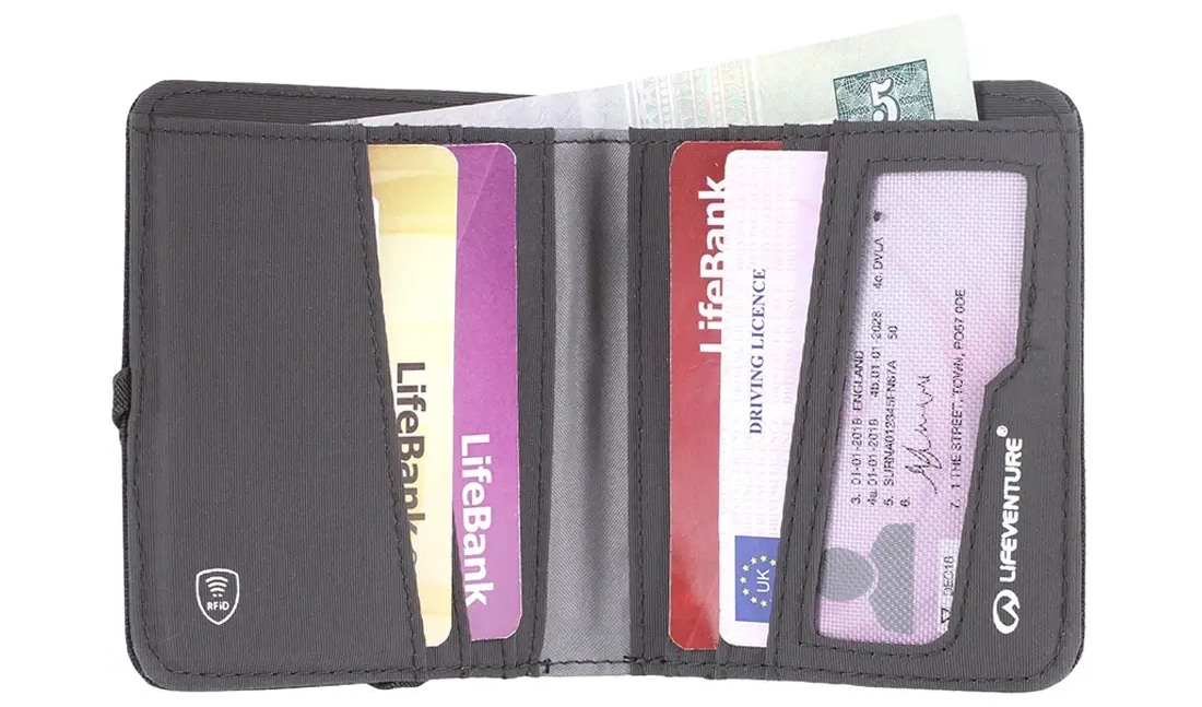 Фотографія Гаманець Lifeventure Recycled RFID Compact Wallet grey 2