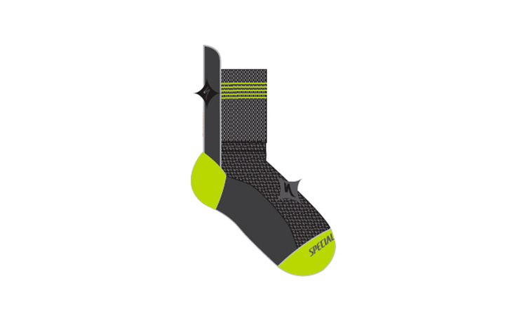 Фотографія Шкарпетки Specialized Winter Socks WMN, сіро-салатовий, розмір XS 33-34 EU