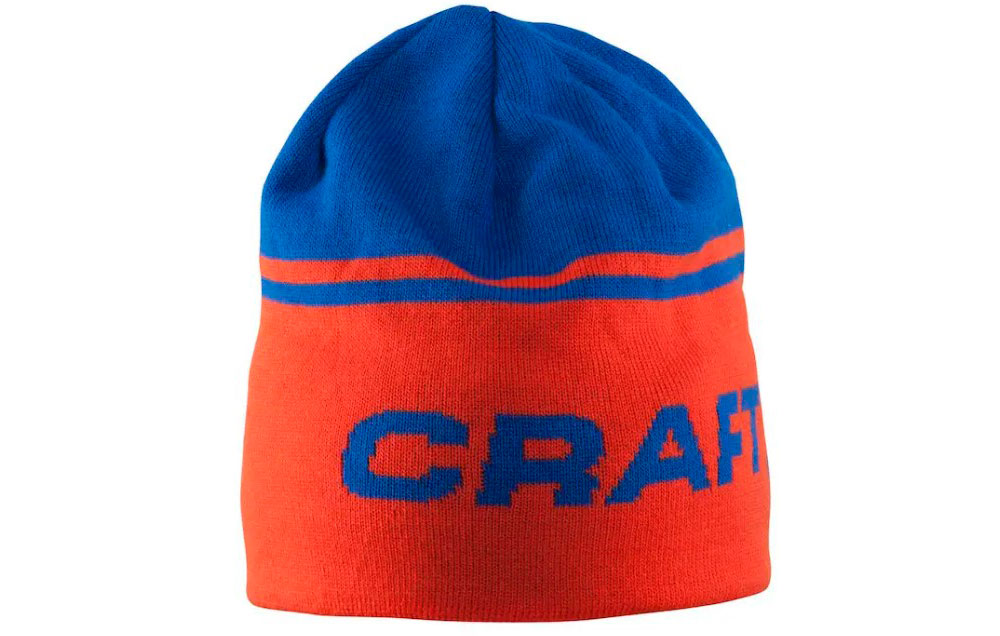 Фотография Шапка Craft Logo размер L/XL, сине-оранжевый