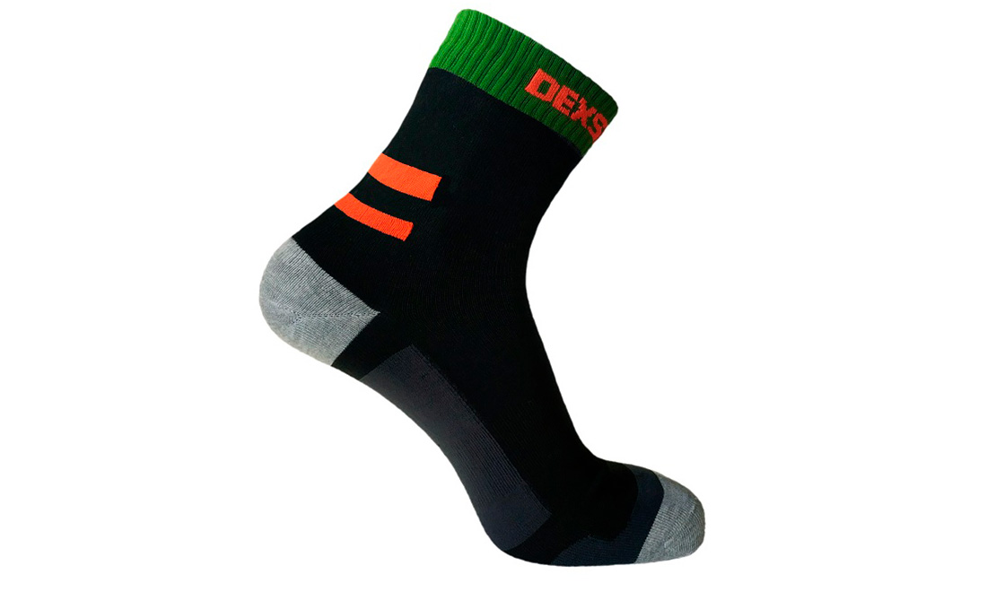 Фотографія Шкарпетки водонепроникні Dexshell Running Socks XL Чорно-жовтогарячий