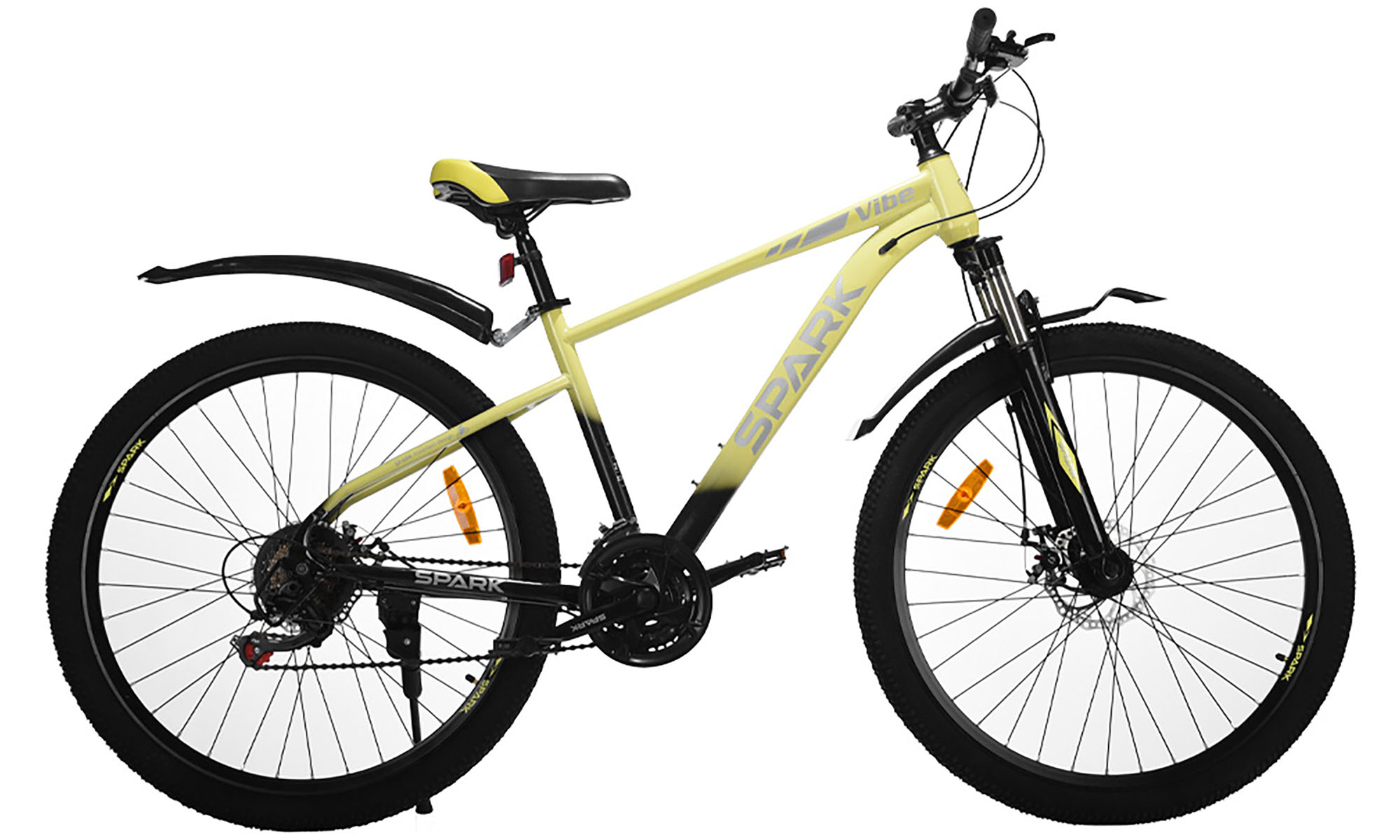 Велосипед SPARK VIBE 27,5", размер M, рама 17", год 2026, лаймовый с чёрным Велосипед SPARK VIBE 27,5", размер M, рама 17", год 2026, лаймовый с чёрным