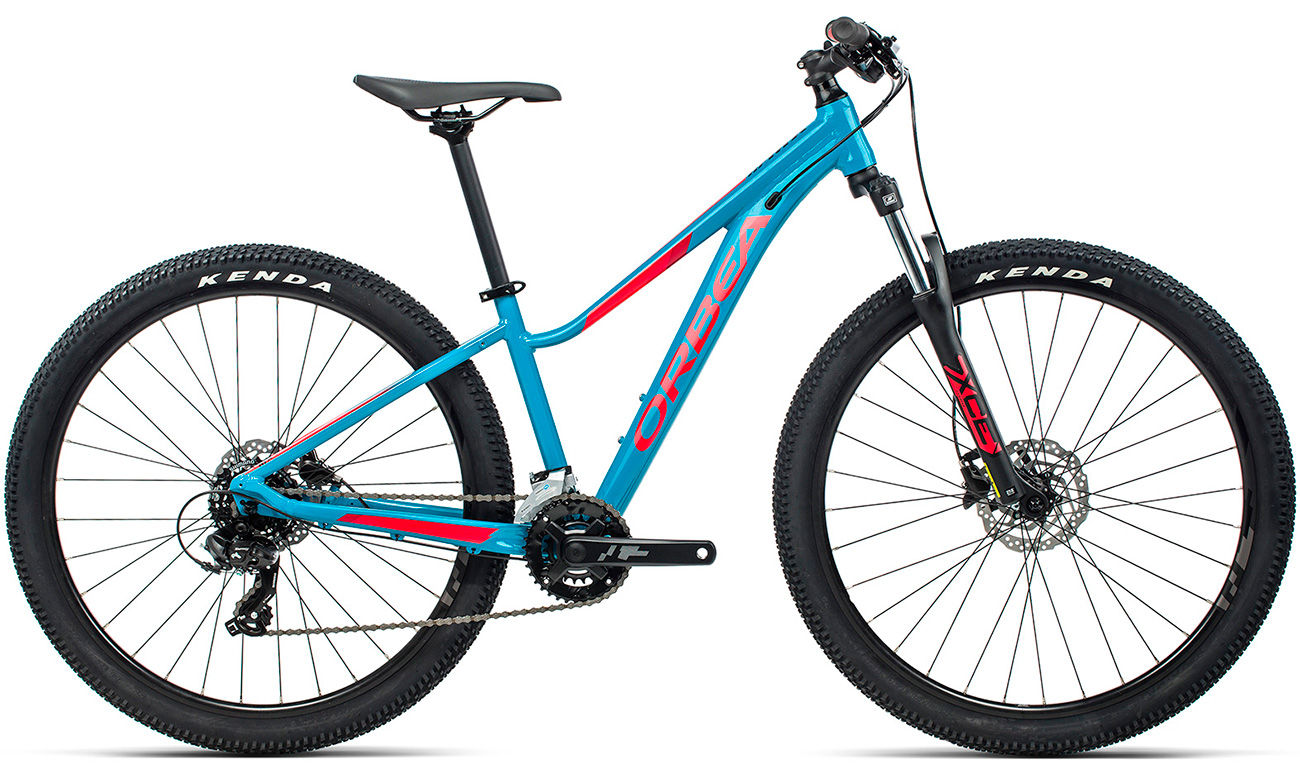 Фотография Подростковый велосипед Orbea MX ENT XS DIRT 27,5" размер XS 2021 Сине-красный