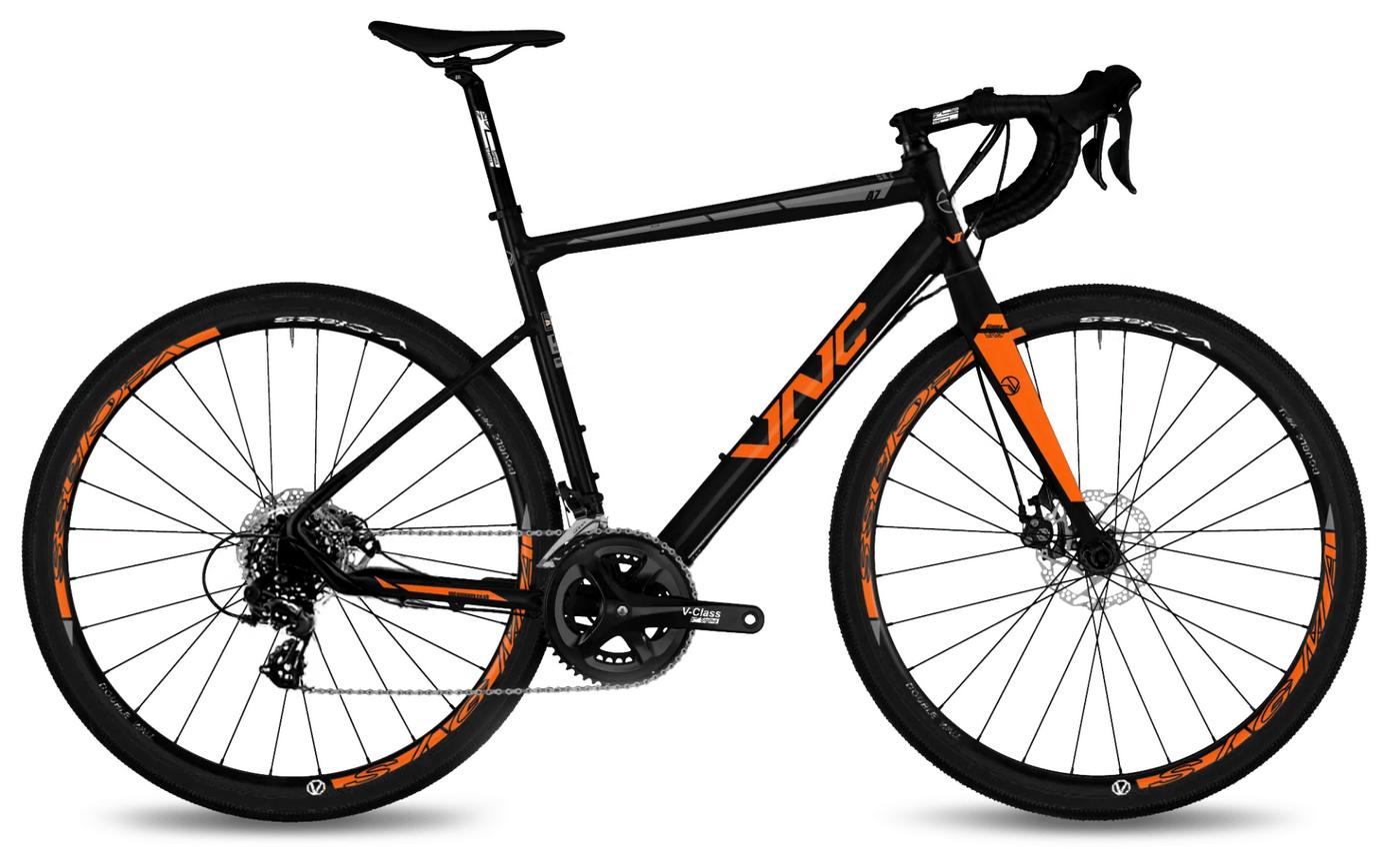 Фотография Велосипед VNC TimeRacer A7 28" размер М рама 52см 2023 Черно-оранжевый