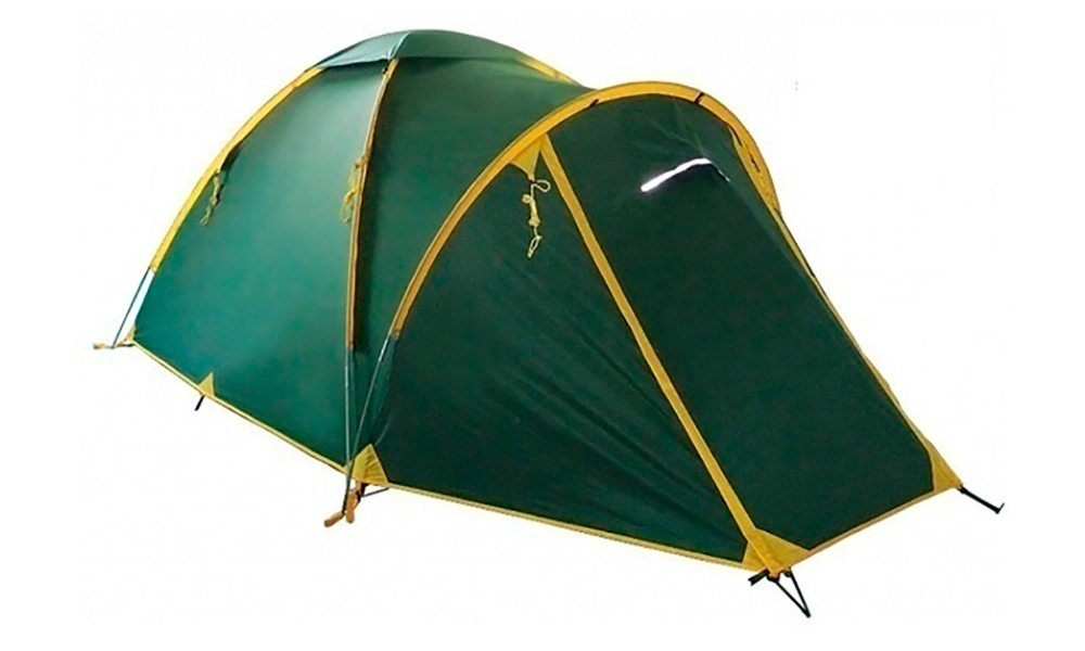 Фотография Палатка Tramp Space 2 зелено-желтый