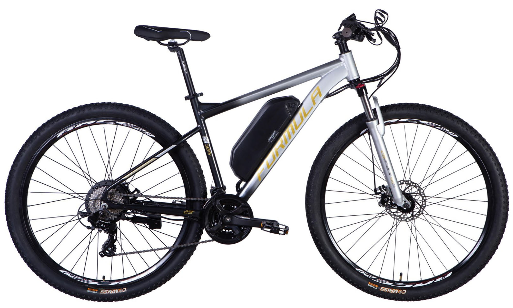 Велосипед с электроприводом Formula eF-1 DD CS 29", размер XL, рама-21", 48B, 12.5А*ч, 500Вт, год 2026, серебристо-черный Велосипед с электроприводом Formula eF-1 DD CS 29", размер XL, рама-21", 48B, 12.5А*ч, 500Вт, год 2026, серебристо-черный