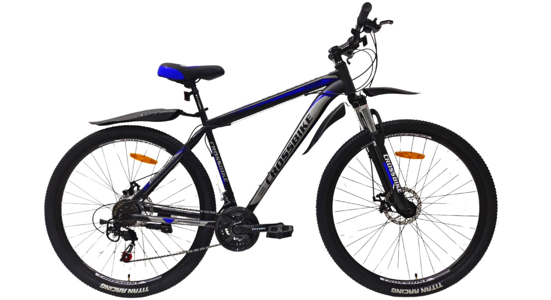 Фотография Велосипед CrossBike Storm 27.5", размер S рама 15" (2024), Черно-синий