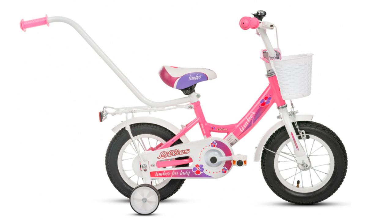 Фотография Велосипед Monteria Limber Girl 12" (2021) 2021 Бело-розовый