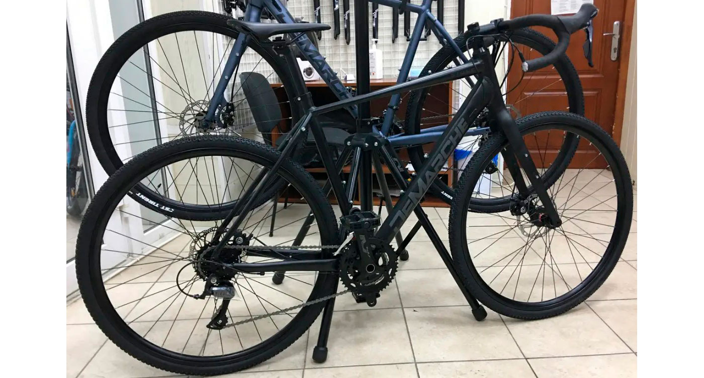 Фотографія Велосипед DeMARCHE Gravel Stone SORA 28" розмір S 2022 Чорний