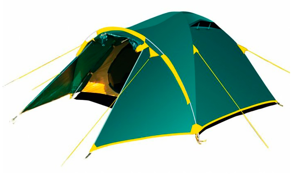 Фотография Палатка Tramp Lair 3 зелено-желтый