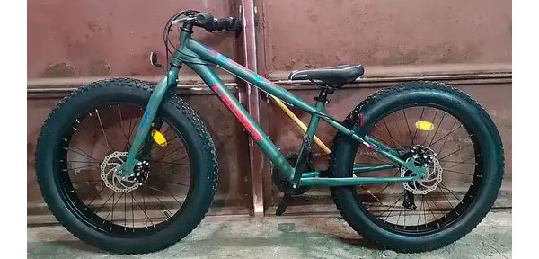 Фотографія Фетбайк Crosser Fat Bike 24" розмір XXS рама 13 2021 Зелений