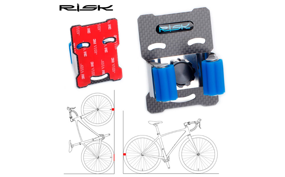 Фотографія Тримач велосипеда на стіну (за колесо) RISK RA113