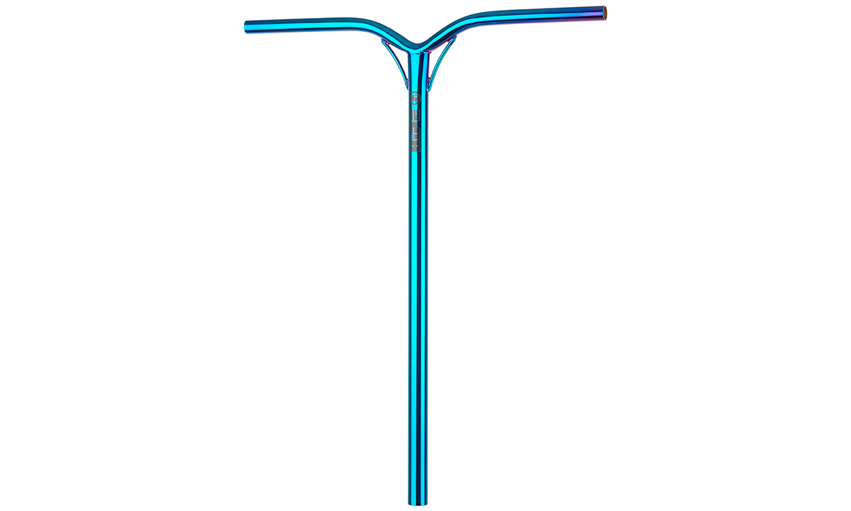 Фотография Руль для трюкового самоката Hipe LMT70 T-Bar Standart (IHC/SCS), 770x600мм, neo/blue