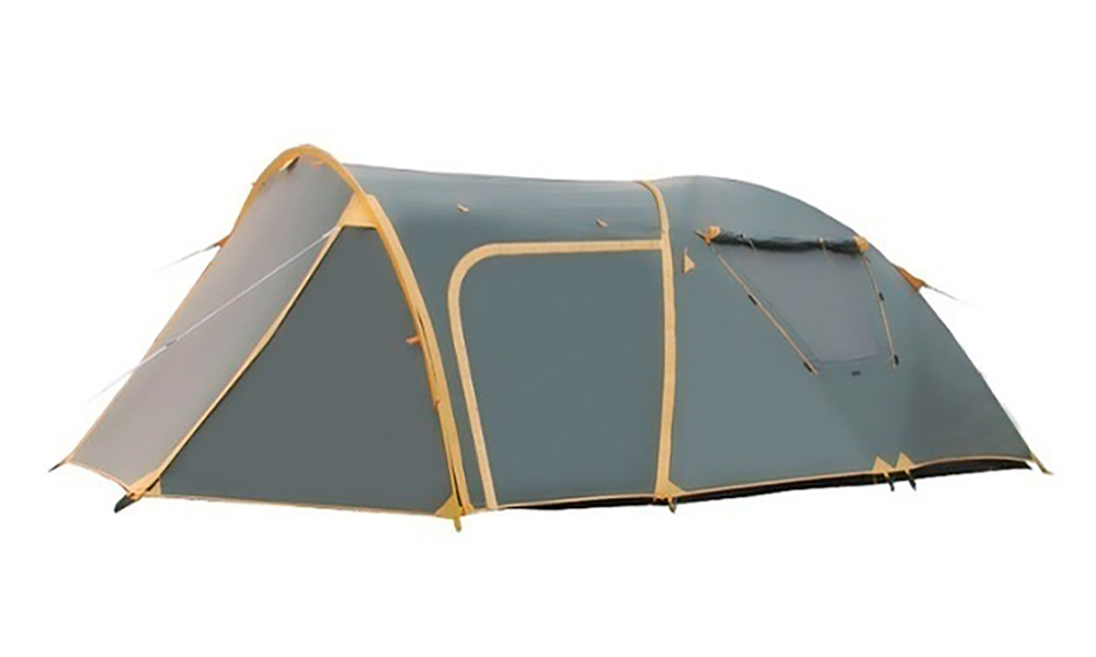 Фотография Палатка Tramp Grot В 4  Зелено-желтый