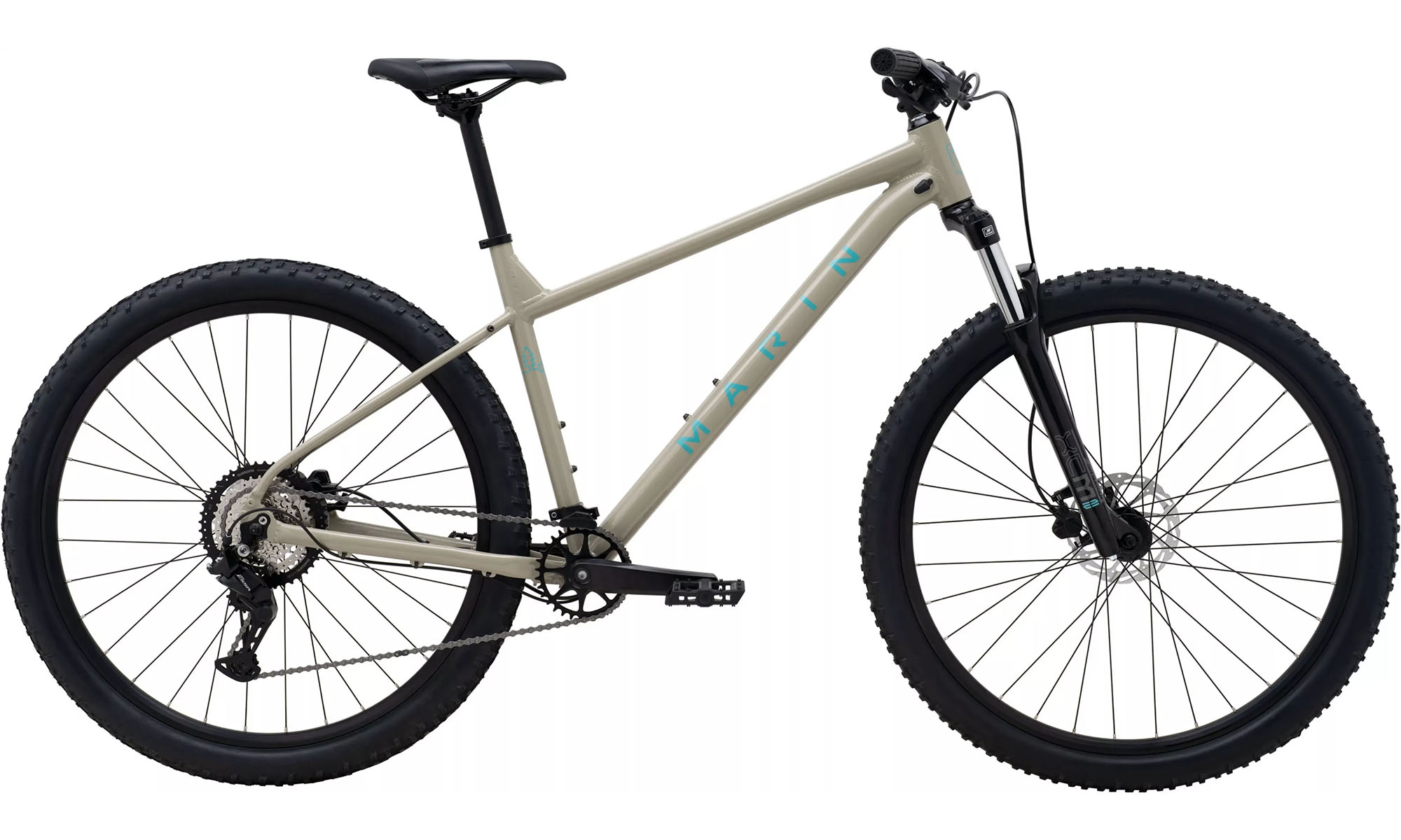 Велосипед Marin BOLINAS RIDGE 2 29", размер XL, год 2026, бежевый с бирюзовым Велосипед Marin BOLINAS RIDGE 2 29", размер XL, год 2026, бежевый с бирюзовым