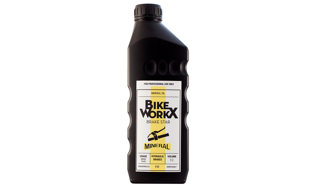 Фотография Тормозная жидкость BikeWorkX Brake Star Минеральное масло 1л.