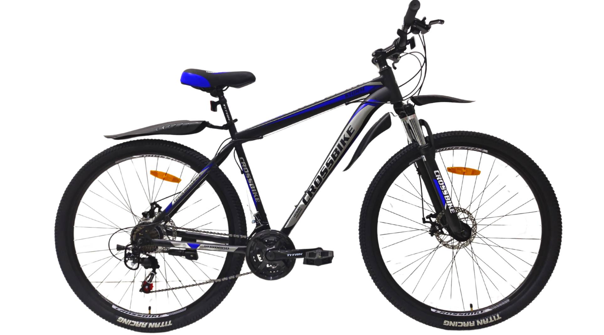 Фотография Велосипед CrossBike Storm 27.5", размер L рама 19.5" (2024), Черно-синий