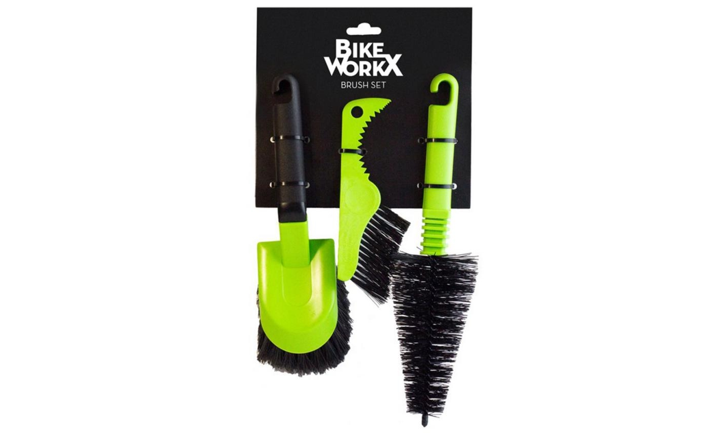 Фотографія Набір щіток для чищення велосипеда BikeWorkx Brush Set