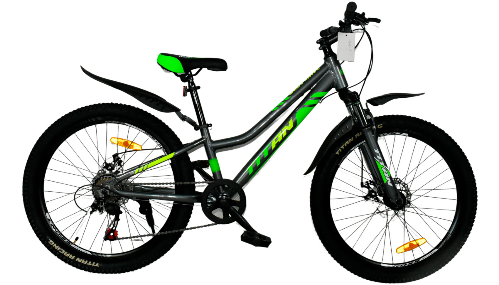 Фотографія Велосипед Titan BEST MATE 24" розмір XXS рама 11 2022 Чорно-зелений