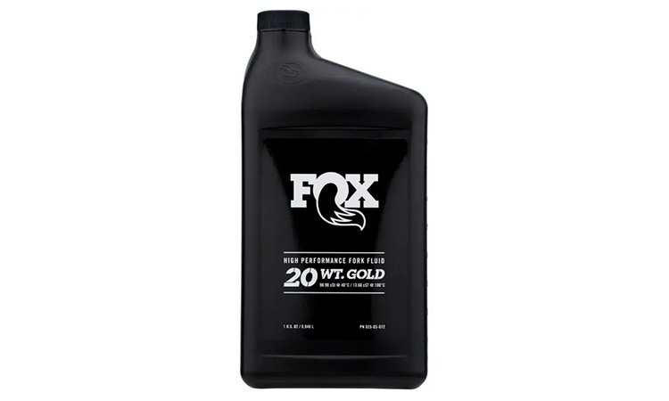Фотографія Виделкова олія Fox Racing Shox Suspension Fluid, 20 WT, Gold, 946 мл 