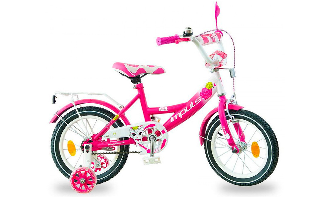 Фотографія Велосипед Impuls Kids 14" (2020) 2020 Рожевий