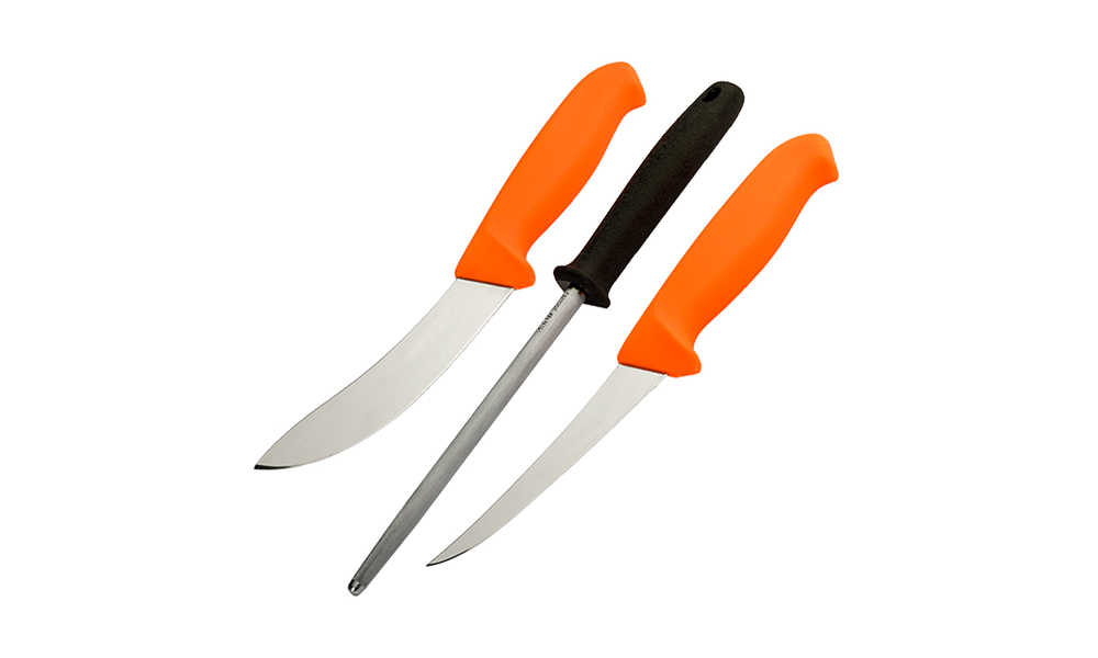 Фотографія Набір Morakniv Hunting Set Orange 2 Knives + Sharpener помаранчевий