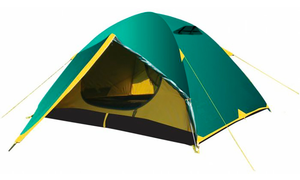 Фотография Палатка Tramp Nishe 3 зелено-желтый