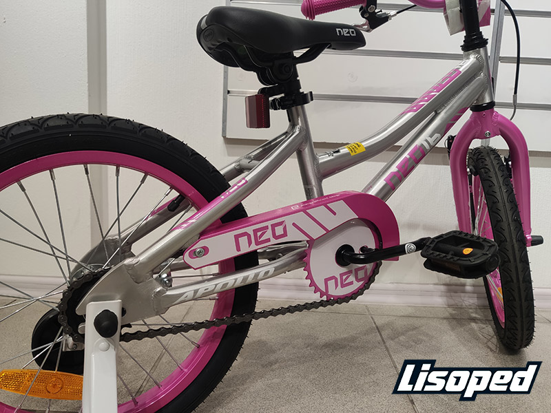 Фотографія Велосипед 16" Apollo NEO girls (2019) 2019 Сріблясто-рожевий 2