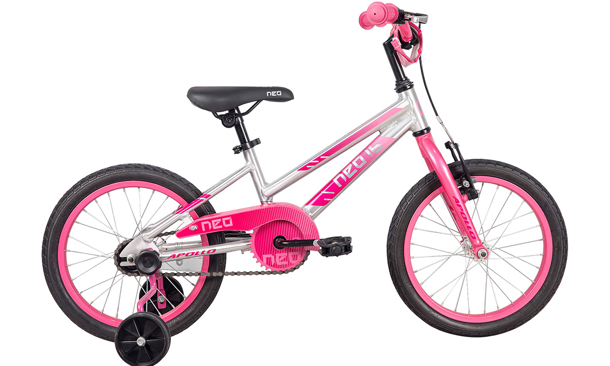 Фотографія Велосипед дитячий Apollo NEO girls 16" 2021 Сіро-рожевий
