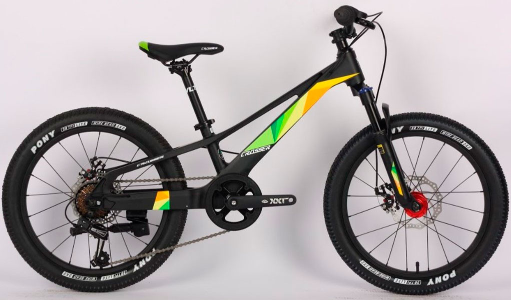 Фотографія Велосипед Crosser XMB 20" 2021 Чорно-зелений